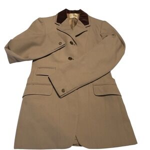 RARE Pytchley Equestrian Fox Hunting Jacket, Velvet Collar Made in England S/M